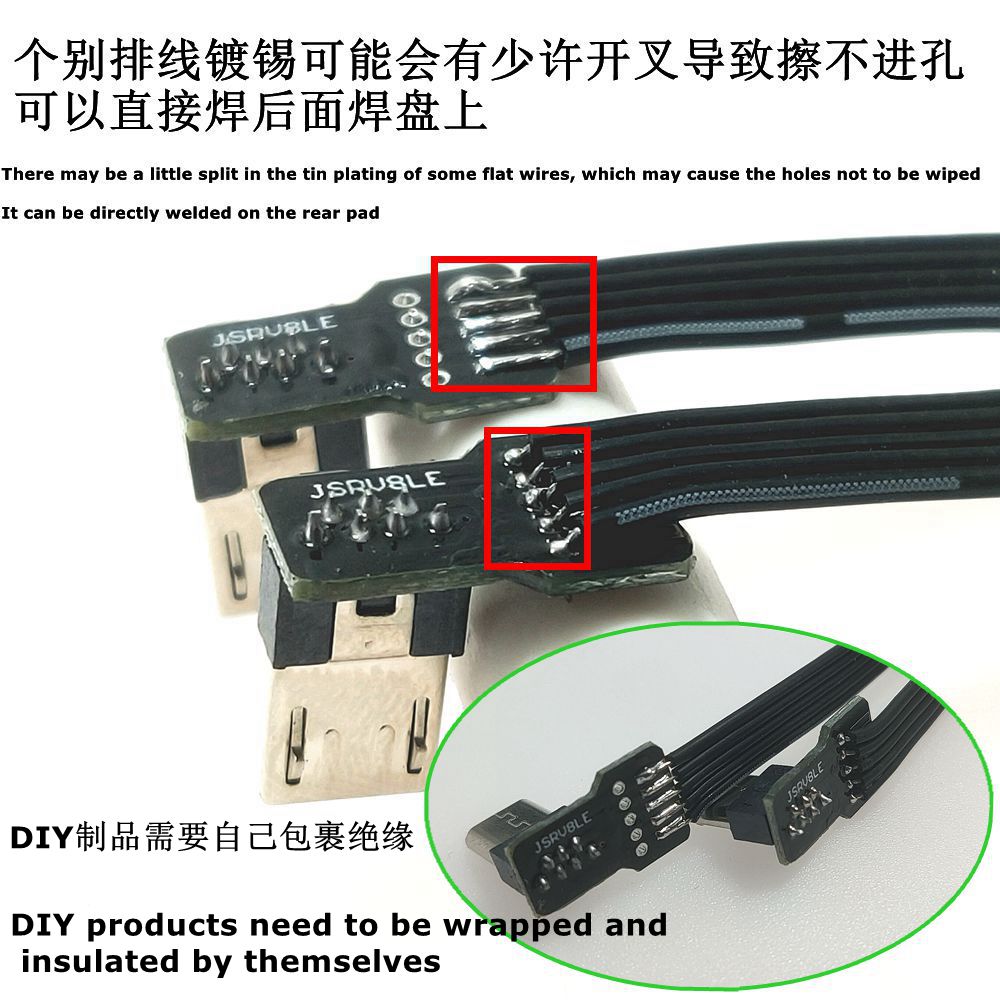 DIY 3PCS mini USB2.0 Male Plug - огляд і ціна Transmission Jack Adapter