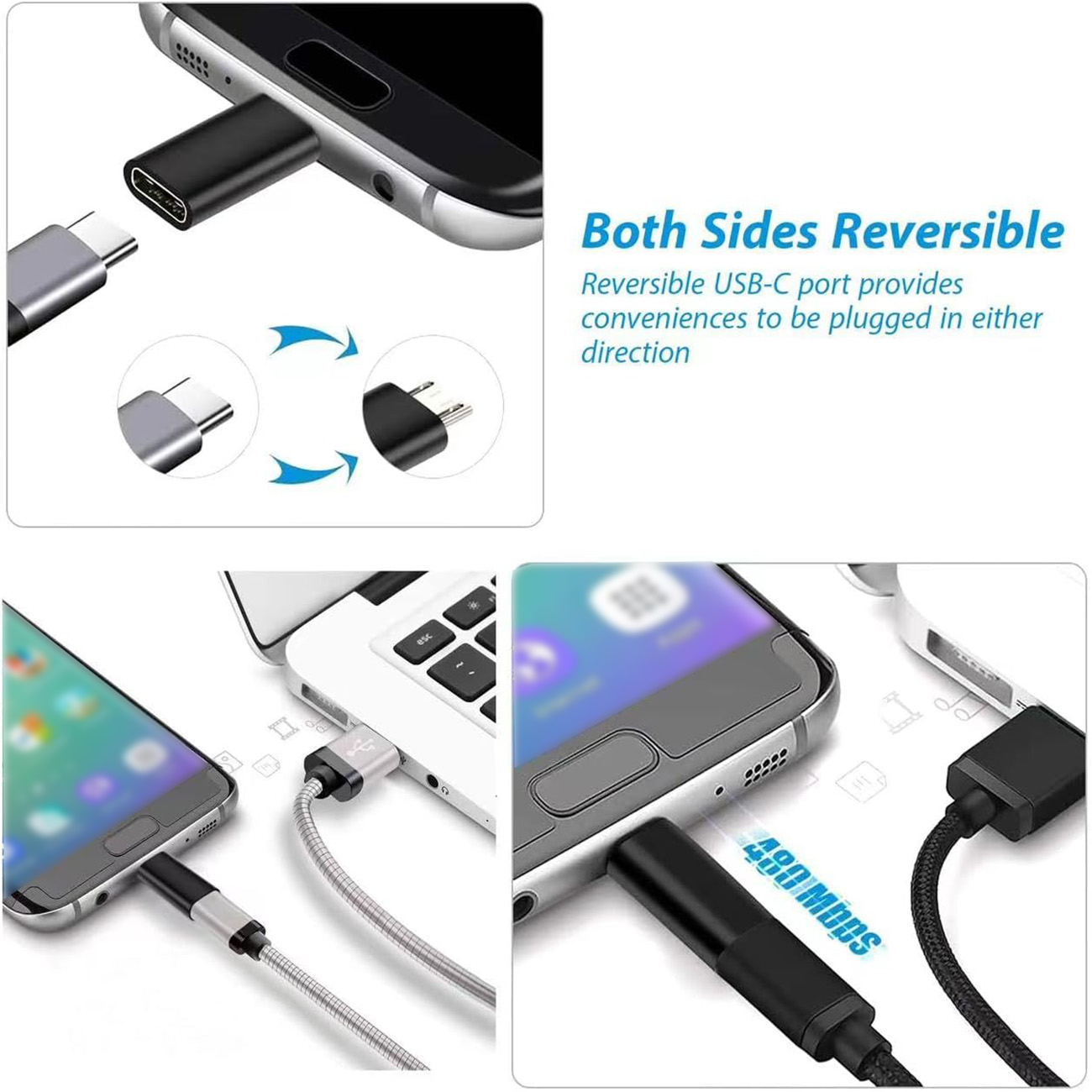 USB Type C Female to Micro USB - огляд і ціна Transmission Jack Adapter
