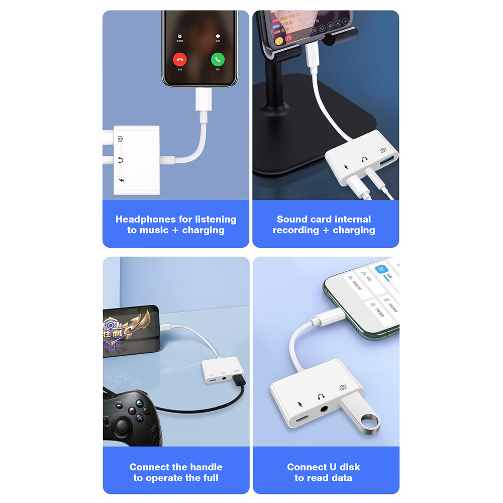 3 in 1 Lightning to USB 3.0 Ch - огляд і ціна Transmission Jack Adapter