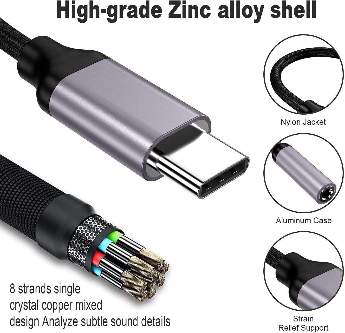 USB Type C To 3.5mm Aux Adapte - огляд і ціна Transmission Jack Adapter